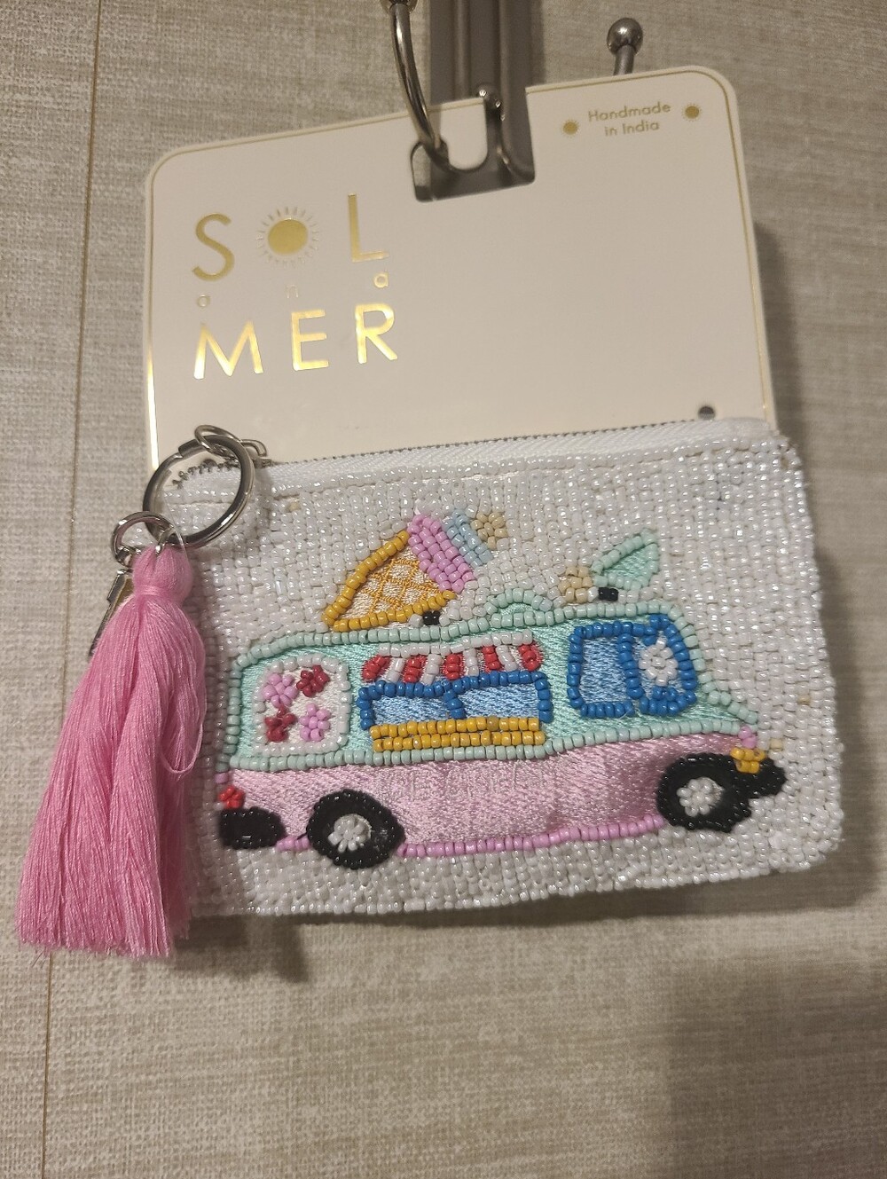TikTok Viral Sol and Mer Ice Cream Truck Beaded Pouch